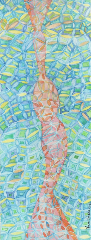 Carlo VANCHIERI - Zeichnung Aquarell - Silhouette 1 