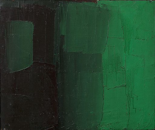 Alfredo CHIGHINE - Gemälde - Verde e viola