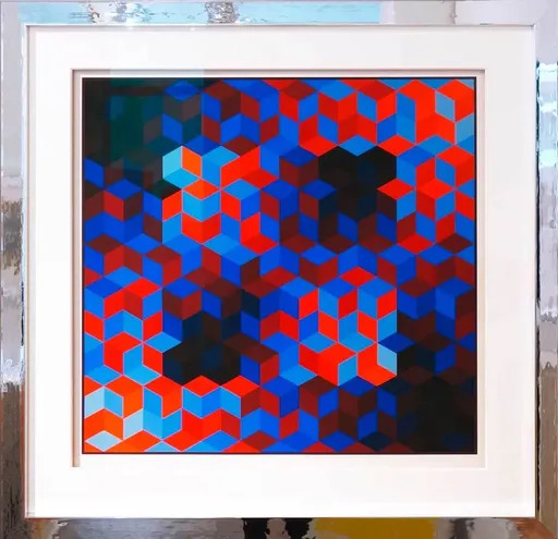 Victor VASARELY - Print-Multiple - Hommage a la Hexagone VI