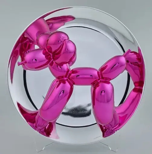 Jeff KOONS - Keramiken - Balloon Dog magenta