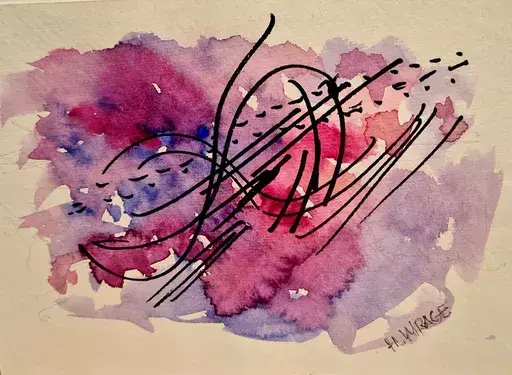 Hans WRAGE - Drawing-Watercolor - Ohne Titel - # 23679
