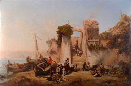 William James MULLER - Pittura - Neapolitan Coast
