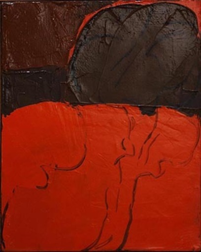 Alfredo CHIGHINE - Painting - Testa-rosso