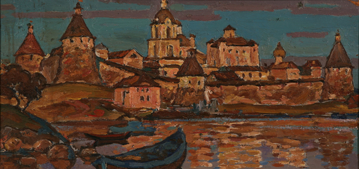 Victor ROZIN - Pintura - White Sea, Solovetsky Monastery
