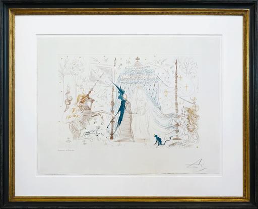 萨尔瓦多·达利 - 版画 - The lady with the Unicorn - Die Dame mit dem Einhorn - La Da