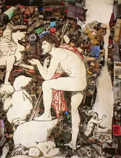 维克•穆尼斯 - 照片 - Oedipus and Sphinx, after Jean Auguste Dominique Ingres (Pic