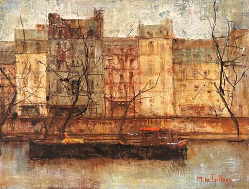 Michel DE GALLARD - Pintura - Paris, les quais (Ca.2000-2005)