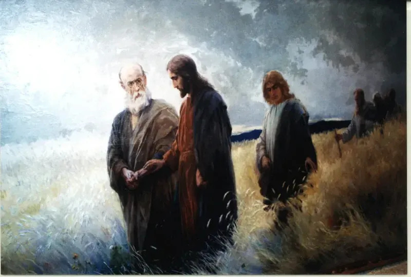 Johannes Raphael WEHLE - Painting - Hauptwerk,main work,,Und sie folgten ihm nach,, Johannes Raphael WEHLE - Painting - Hauptwerk,main work,,Und sie folgten ihm nach,,