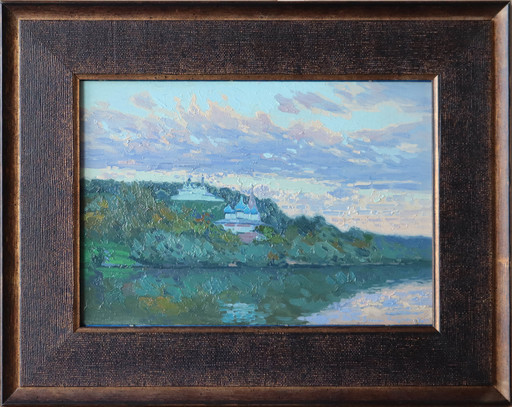 Simon L. KOZHIN - Peinture - Sunset on the Klyazma River. Gorokhovets