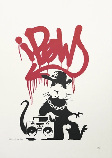 班克斯 - 版画 - Gangsta Rat