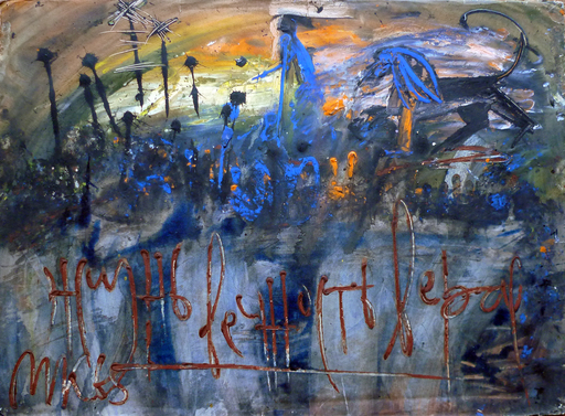 Mikhail KOULAKOV - Painting - "Life,Eternity,Fate"- "Dante and Lion"