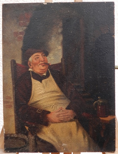 R. HAGENAUER - Gemälde - The smoking break