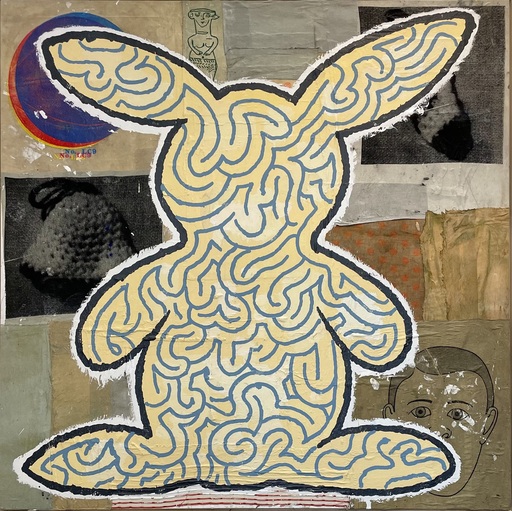 Donald BAECHLER - Peinture - Bunny maze