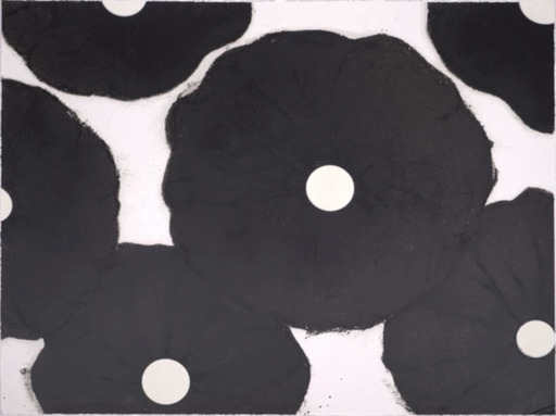 Donald SULTAN - Estampe-Multiple - Black Flowers