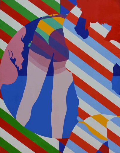 Walter STRACK - Gemälde - Trois femmes, série Crazy Horse
