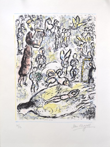 Marc CHAGALL - Stampa-Multiplo - Enchanted Flute - M665