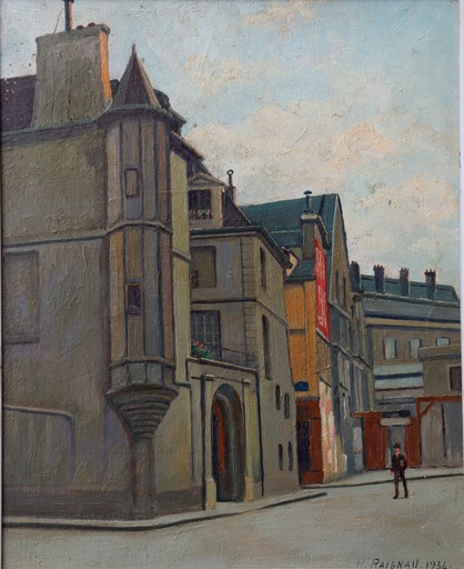 Henri RAIGNAU - Gemälde - "ANCIEN COUVENT DES CORDELIERS A PARIS"