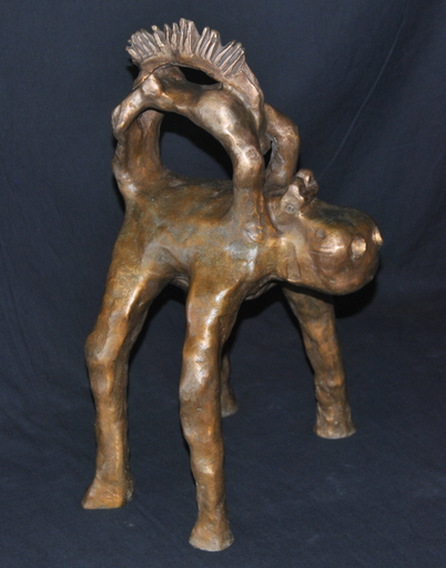 Marc ALBARANES - Skulptur Volumen - hippopotame  'Taouret ' déesse de la fécondité 