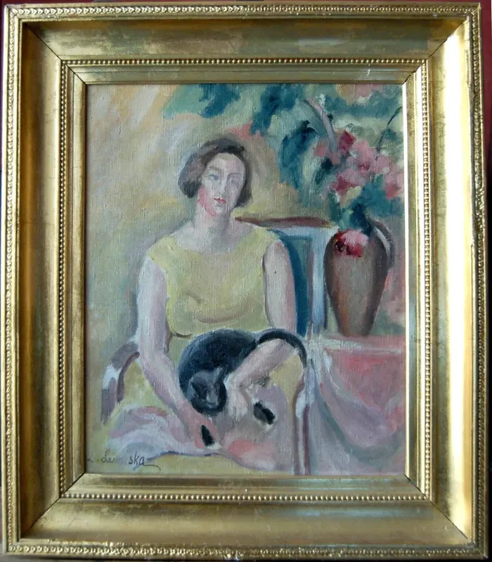 Femme Au Chat By Sonia Lewitska Buy Art Online Artprice Femme Au Chat By Sonia Lewitska Buy Art Online Artprice