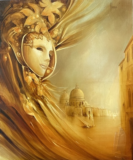 Hugues CHAMAGNE - Gemälde - Venise 