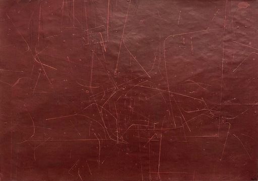 Luis FEITO LOPEZ - Peinture - Komposition en rojo