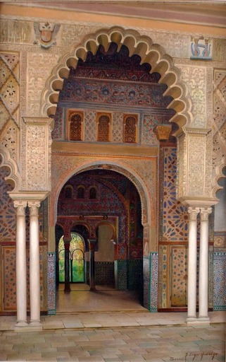 Fernando LIGER HIDALGO - 绘画 - Reales Alcázares de Sevilla