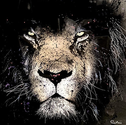 PACO ROUM - Painting - King Lion