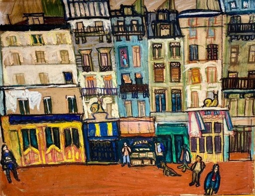 MORENO-PINCAS - Gemälde - The Latin quater, Paris