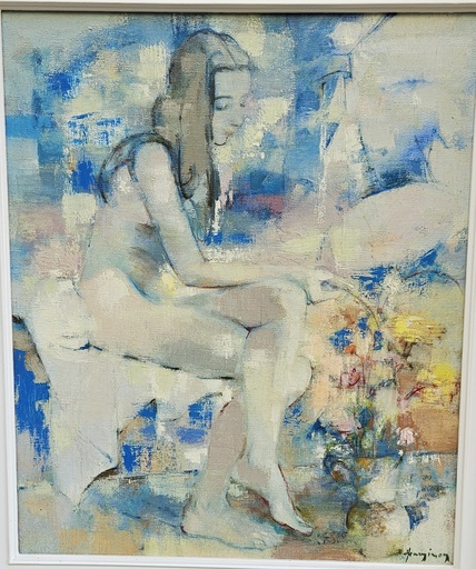 Henry SIMON - Peinture - Jeune fille
