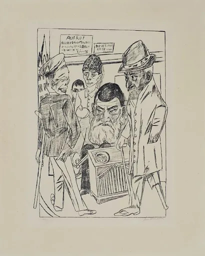 Max BECKMANN - Stampa-Multiplo - Die Bettler