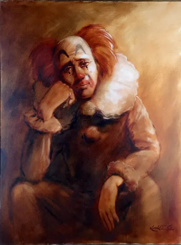 Sad Clown By Keith English Buy Art Online Artprice