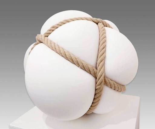 Stephan MARIENFELD - Sculpture-Volume - Bondage II - porcelain white