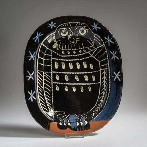 巴勃罗•毕加索 - 陶瓷  - Hibou brillant (A.R. 285)