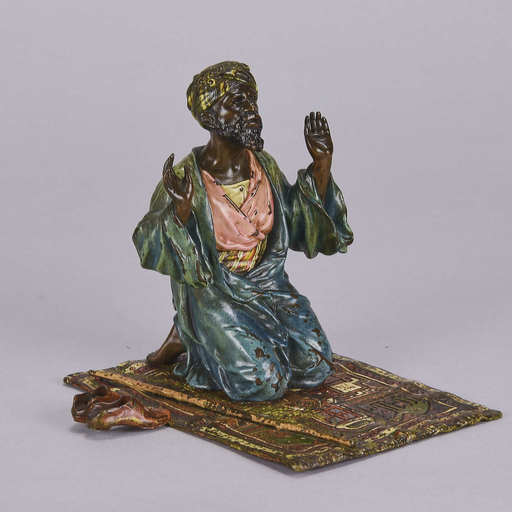 Franz BERGMANN - Sculpture-Volume - Man at Prayer