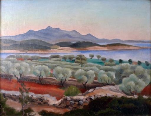 José Maria DE TOGORES - 绘画 - Gerona Landscape