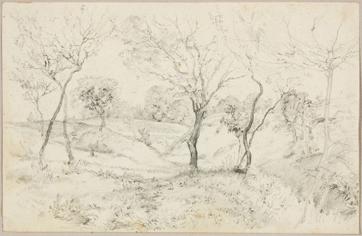 Eduard ZETSCHE - Dibujo Acuarela - "Landscape", drawing, late 19th century