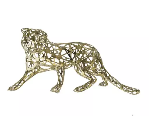 理查德•欧林斯基 - 雕塑 - TIGER GOLD LACE STAINLESS STEEL