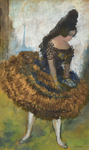 Roboa PISSARRO - Drawing-Watercolor - Flamenco Dancer