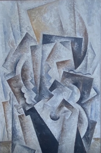 Robert MARC - Painting - Composition cubiste 