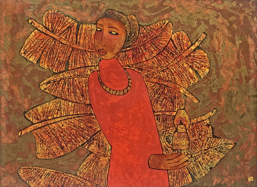 Trinh TUAN - Pintura - Lady in Red