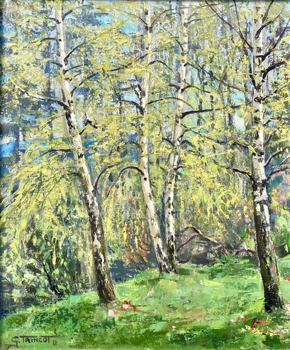 Georges TRINCOT - Gemälde - (58W) Die Birken