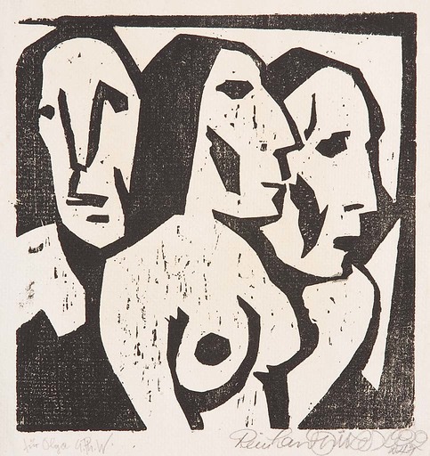 Reinhard HILKER - Print-Multiple - Drei Figuren