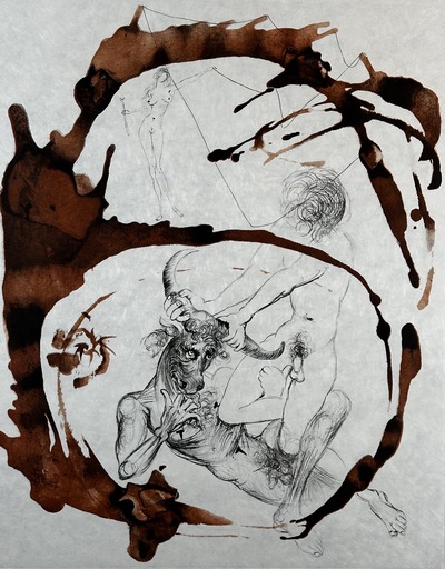 Salvador DALI - Stampa-Multiplo - The Mythology Thesus & Minotaur
