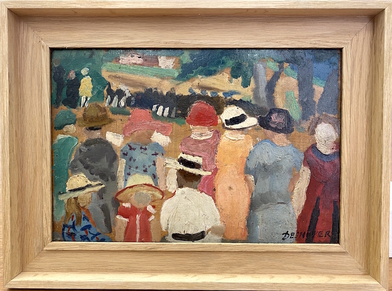François DESNOYER - Painting - Cérémonie 