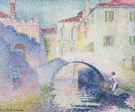 Henri Edmond CROSS - Painting - Ponte Moro, Rio Grimani (Venise)