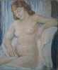 Jean BAUDET - 绘画 - Femme nue assise