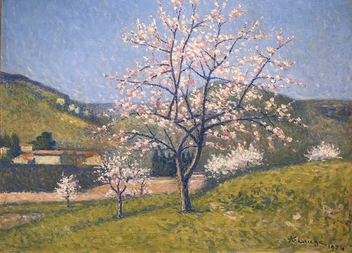 Achille LAUGÉ - Painting - Abes en fleur a Alet-les-Bains