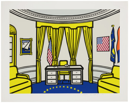 Roy LICHTENSTEIN - Grabado - The Oval Office