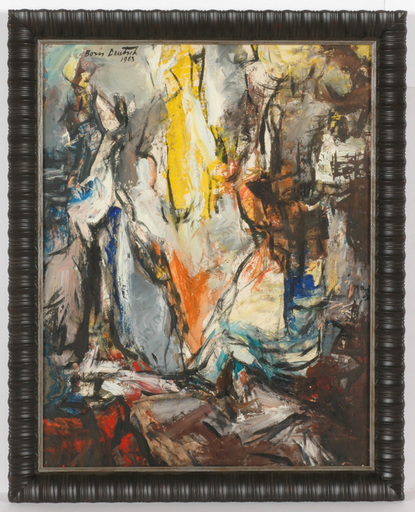 Boris DEUTSCH - Painting - "Untitled", tempera, 1963