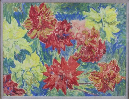 Jacob EPSTEIN - Peinture - Chrysanthemums
